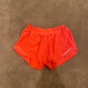Cardinal red 4 inch Lululemon shorts